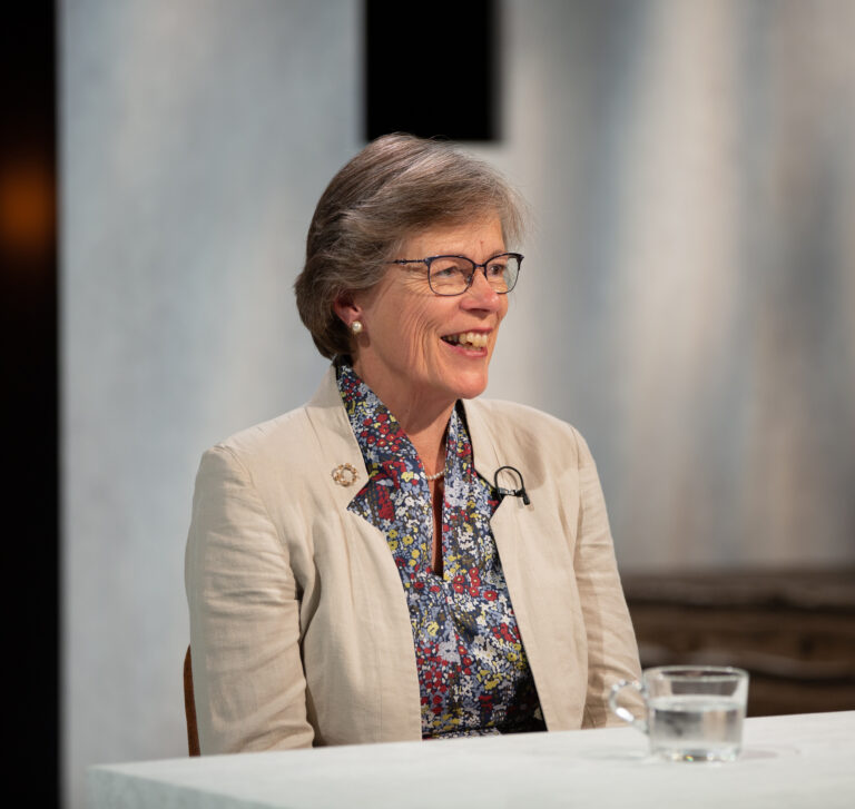 older woman with glasses