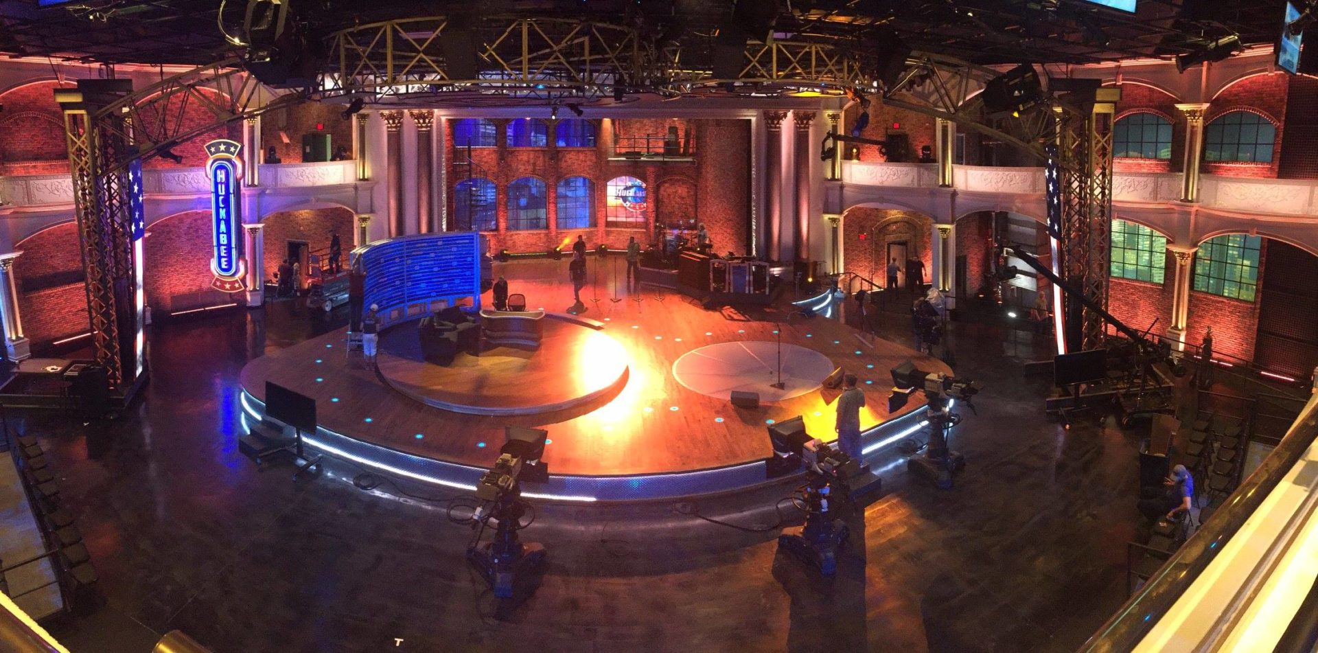 set of Huckabee at TBN