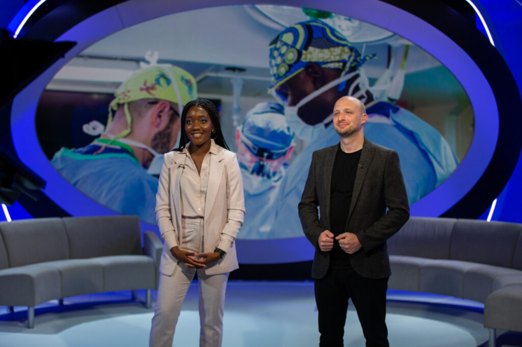 Darren and Ropa on Mercy Ships set