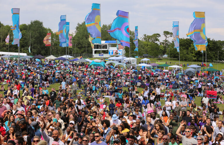 crowd at Big Church Festival enjoying the music