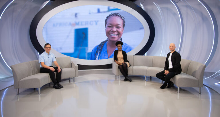 Mercy Ships set at TBN UK Studios