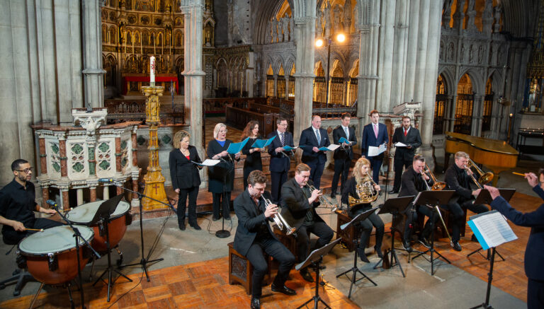 choir singing in church