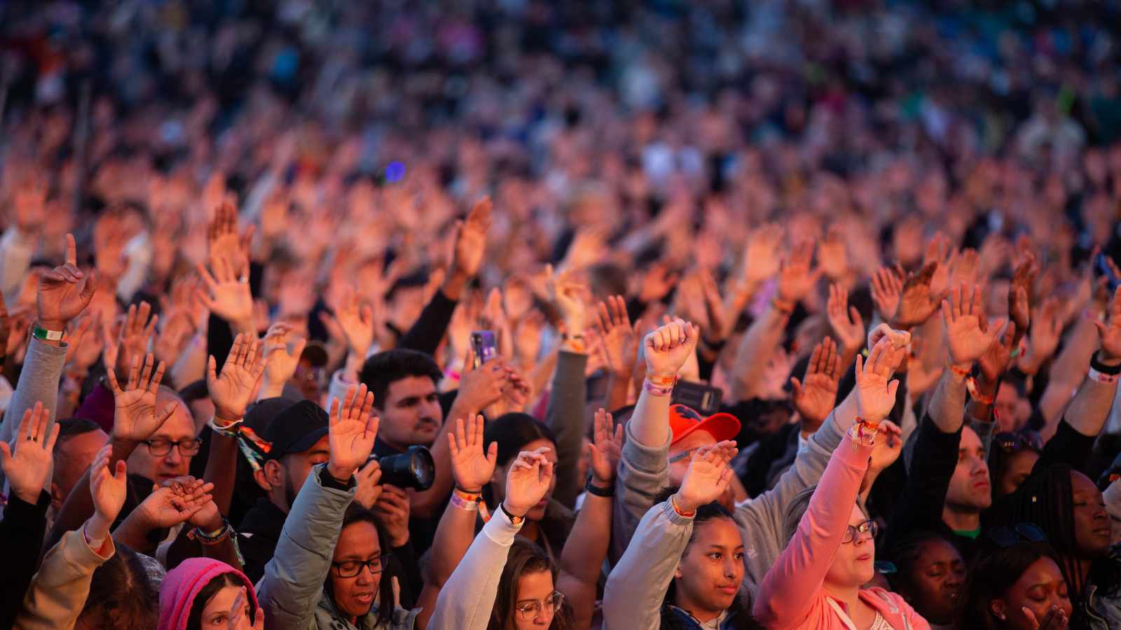 Crowd of people at Big Church Festival