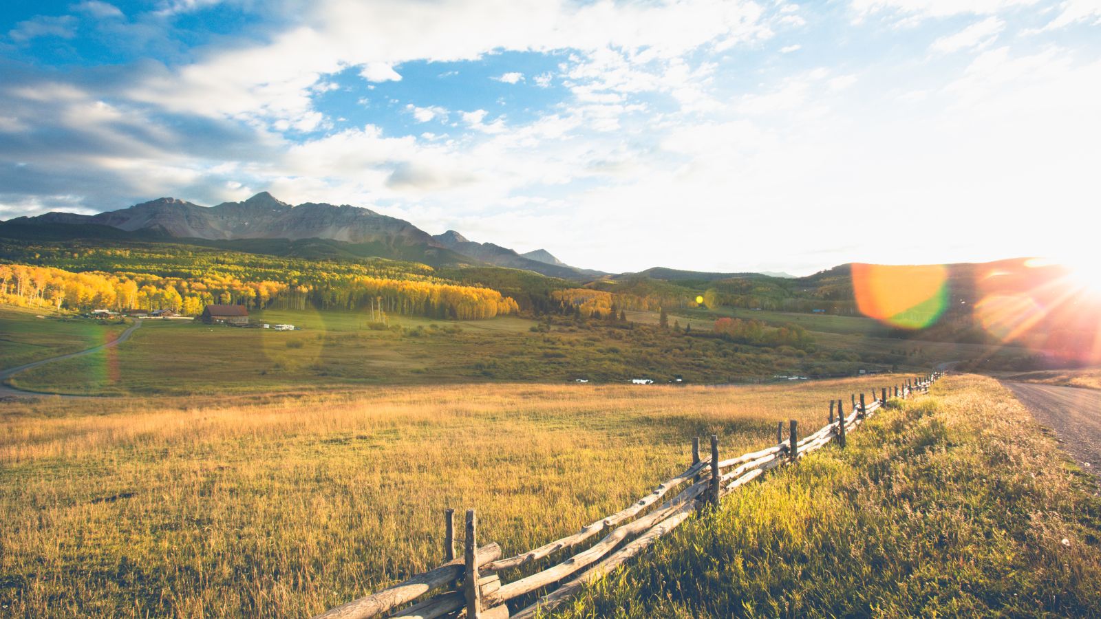 Ranch - beautiful countryside and blue sky