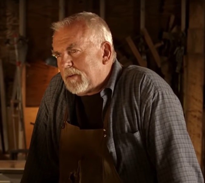 The Woodcarver - man in a workshop