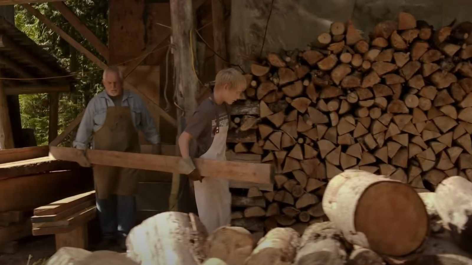 Woodcarver - boy in a workshop