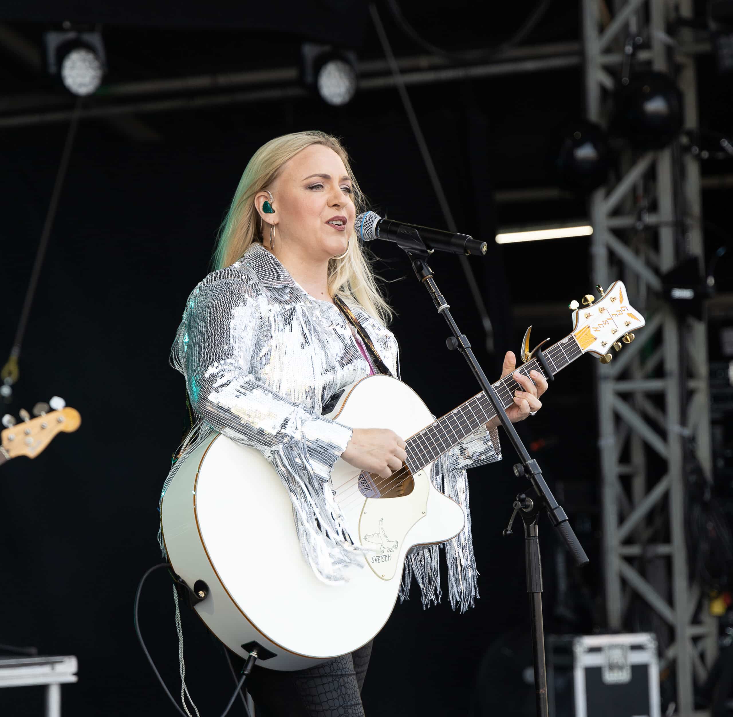 Philippa Hanna at Big Church Festival playing the guitar