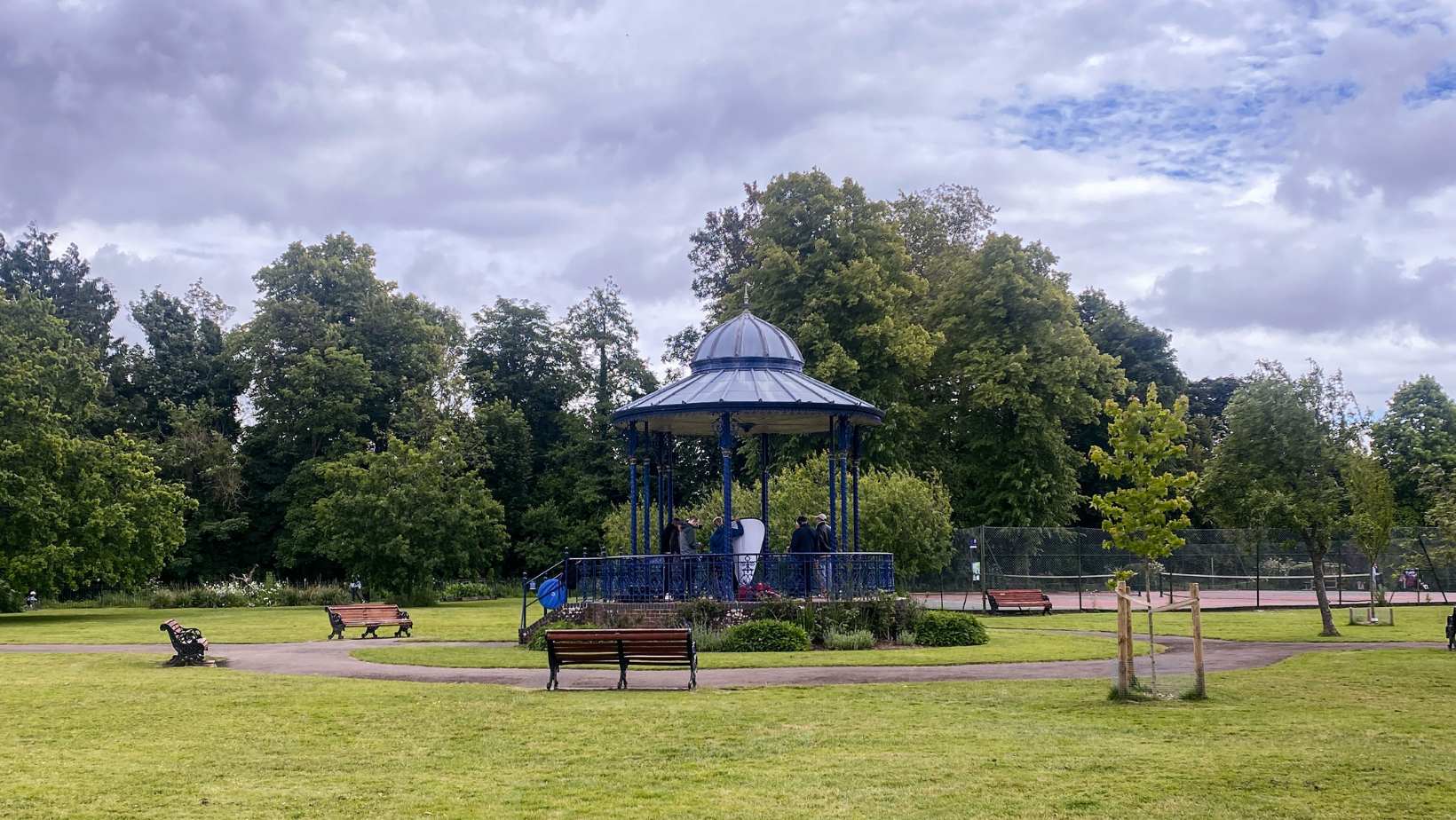 Bandstand at a war memorial park