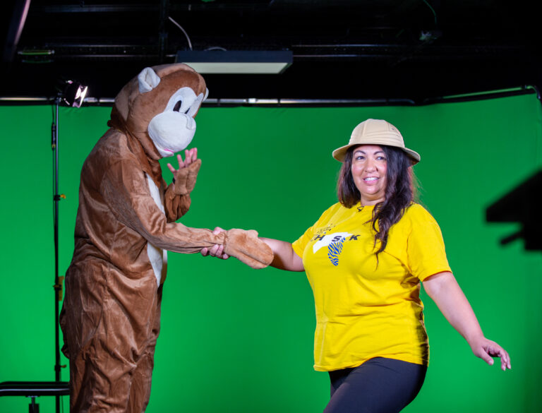 Monkeying around on the green screen