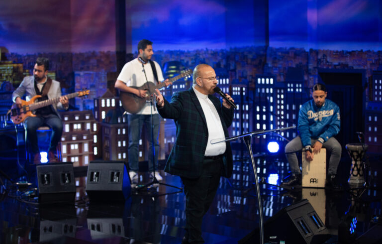 Church Without Walls on stage in TBN UK Studios