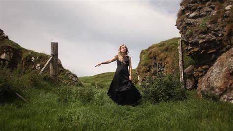 Celtic Pilgrimage - lady in a black dress