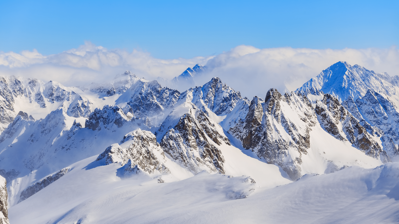 Snowy Mountain tops