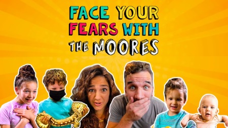 Face your fears with the Moores poster