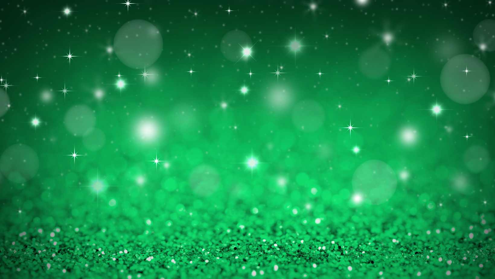 Green Christmas sparkles