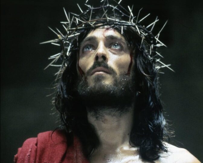 Jesus of Nazerath with a crown of thorns