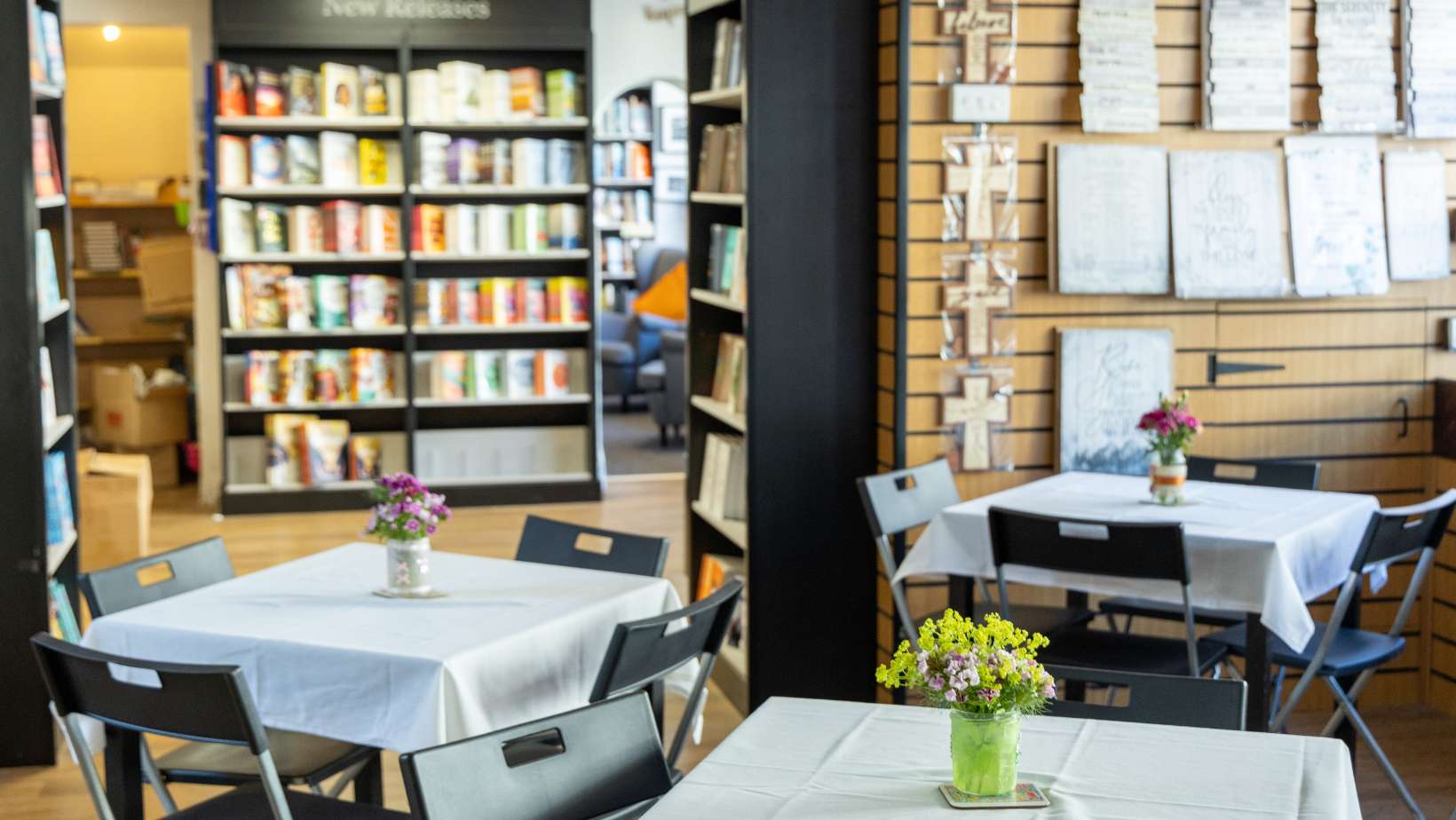 empty book store and cafe